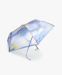 フラワー＆スカイクリア折りたたみ傘 雨傘