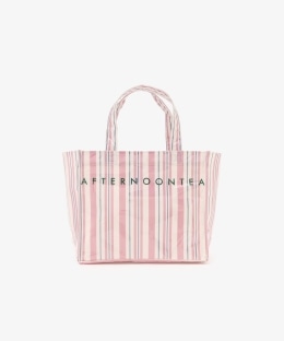 ストライプビニールミニトートバッグ