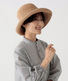 細編みツバ広ハット
