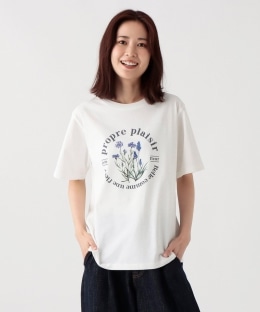 フラワーTシャツ/ヤグルマギク