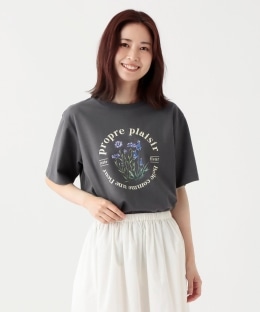 フラワーTシャツ/ヤグルマギク