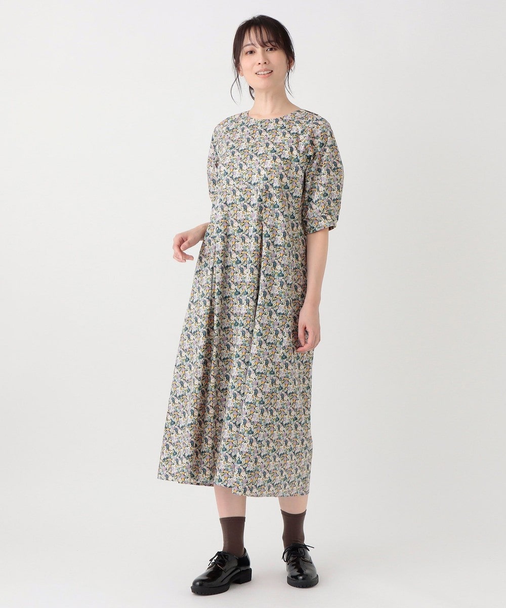 ワンピース 【WEB限定】タックワンピース/リバティプリント