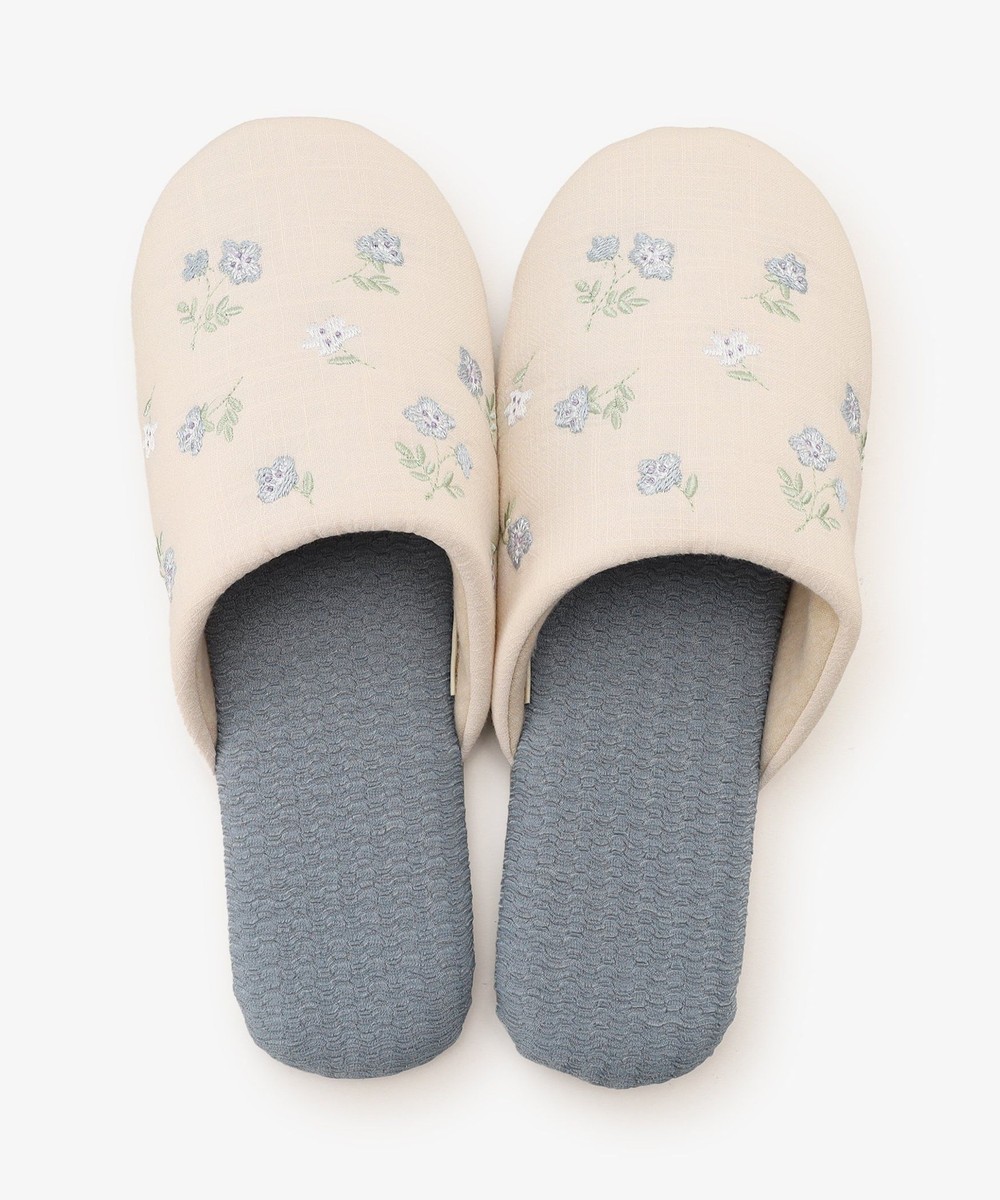 ネモフィラ刺繍ルームシューズ | アフタヌーンティー公式通販サイト