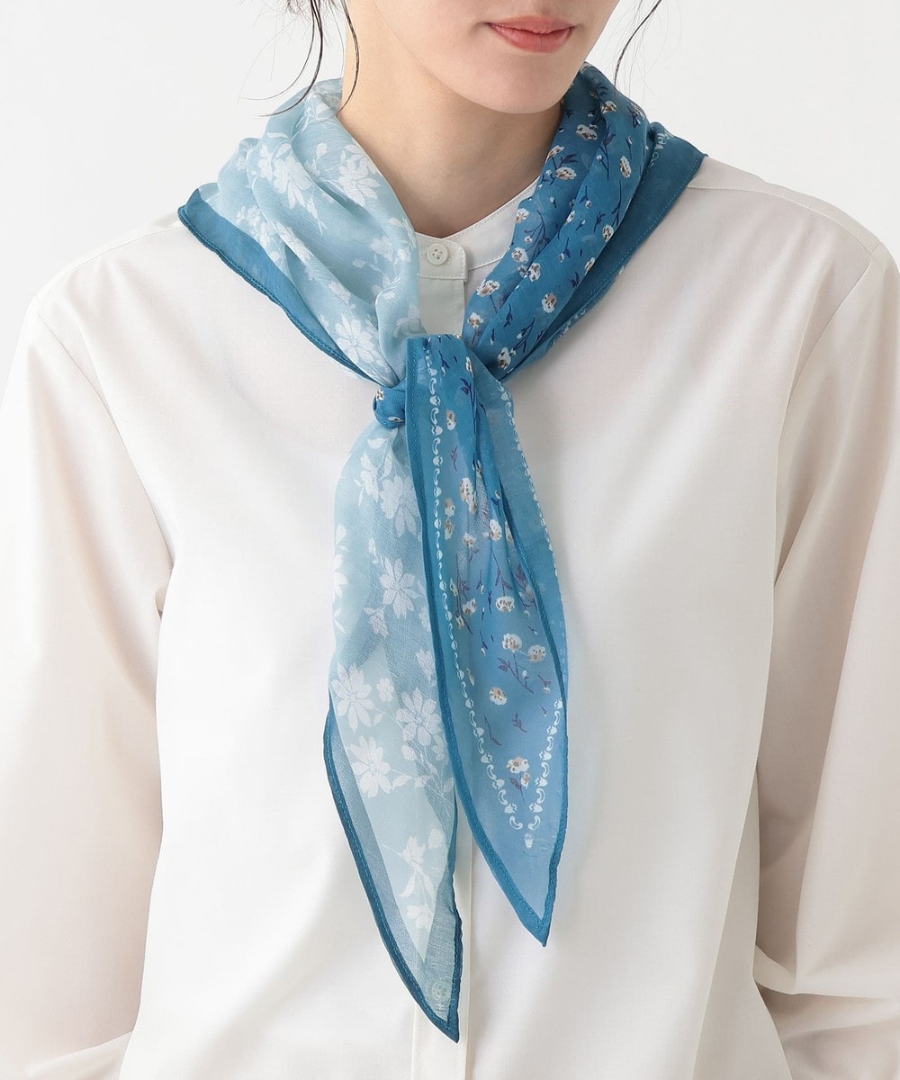 naptime スカーフ ブルー 楽天市場】事務服 コサージュミニスカーフ EAZ827 ワンタッチ