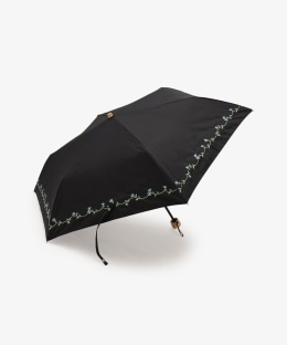 小花刺繍晴雨兼用折りたたみ傘 日傘