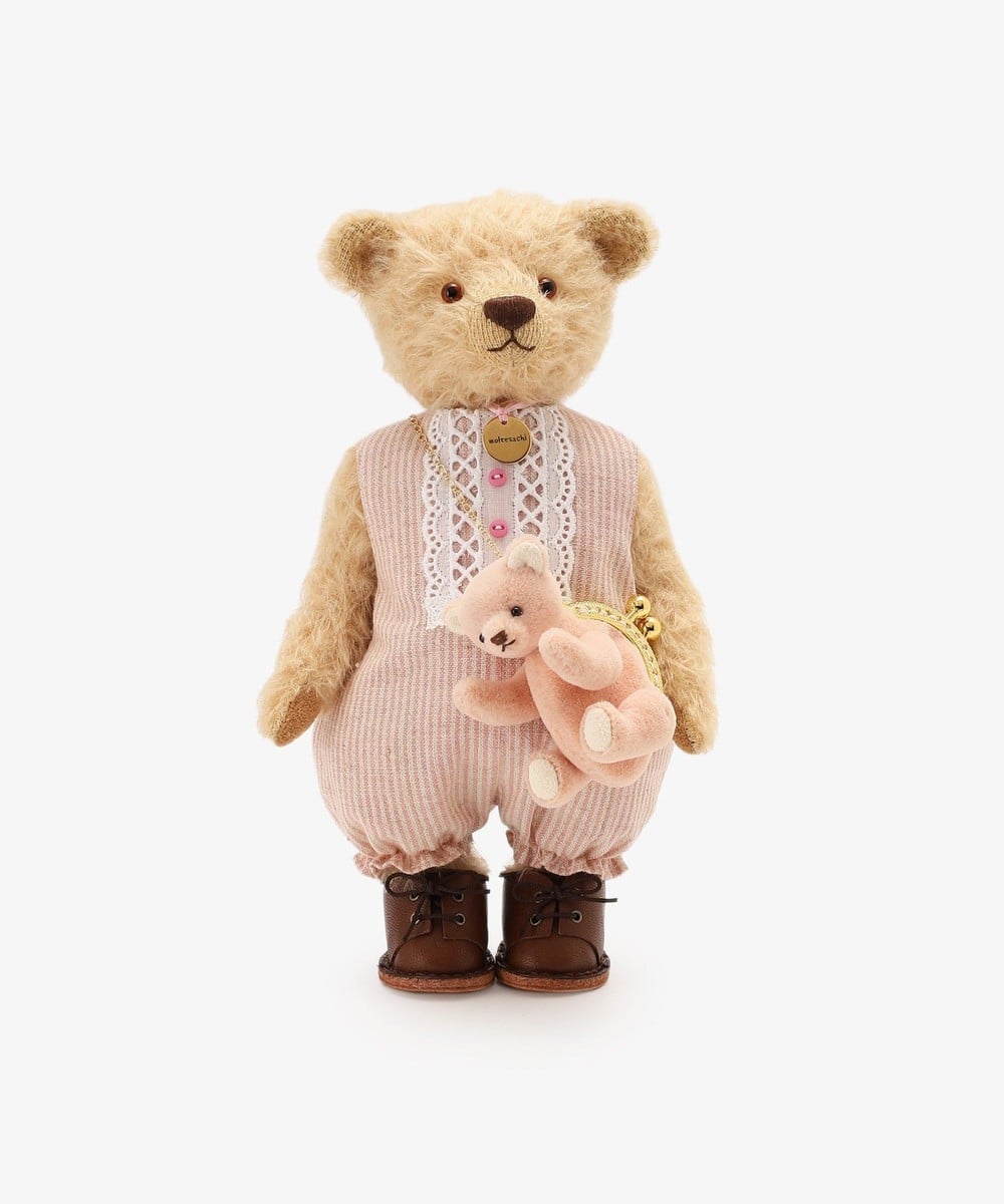 ぬいぐるみ Teddy Bear with Tedy bag Pink/moltesachi