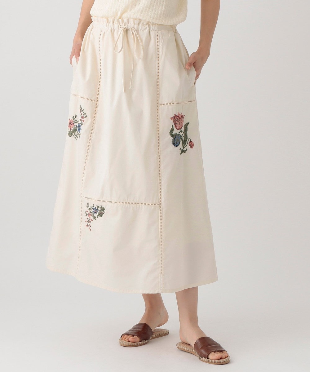 刺繍パッチワークスカート/MAISON SAJOU | アフタヌーンティー