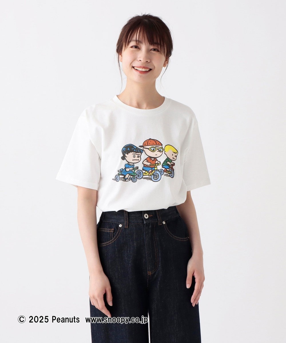 Tシャツ・カットソー プリントTシャツ/三輪車/PEANUTS