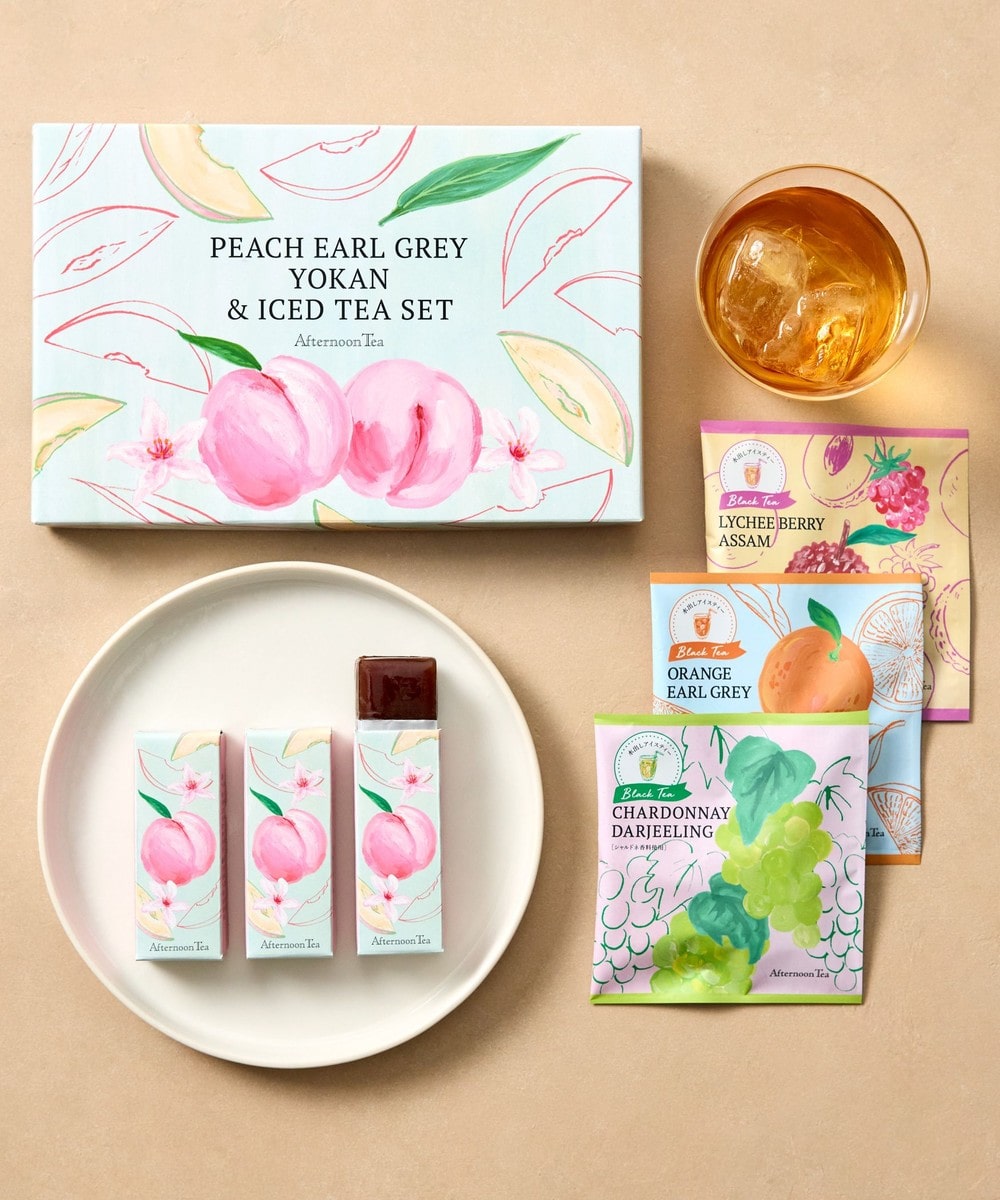 お菓子・食品 白桃＆アールグレイ羊羹＆アイスティーセット/Afternoon Tea TEAROOM