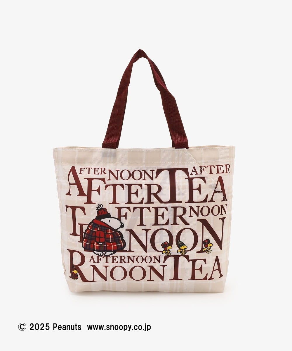 エコバッグ・保冷バッグ スリットポケット付きロゴバッグ/PEANUTS/Afternoon Tea Original Tartans