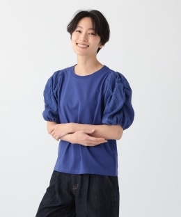 パフスリーブコンビプルオーバー