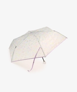 小花クリア折りたたみ傘 雨傘