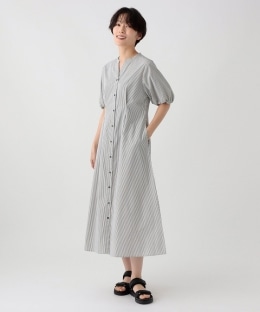 バンセルクールストライプスキッパーワンピース