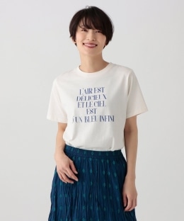 タイポグラフィープリントTシャツ