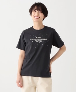 スター箔プリントTシャツ
