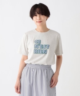 タイポグラフィーパッチワークTシャツ