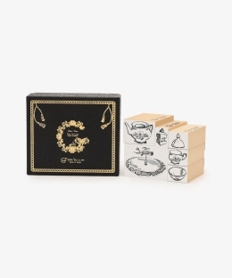 アフタヌーンティースタンプセット/gobe stamp