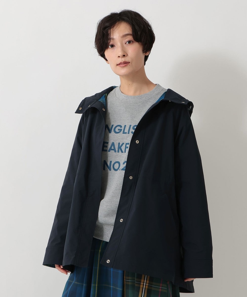 タータンチェック柄フード付きジャケット/Afternoon Tea