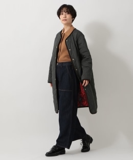 タータンチェック柄フード付きキルトロングコート/Afternoon Tea Original Tartans