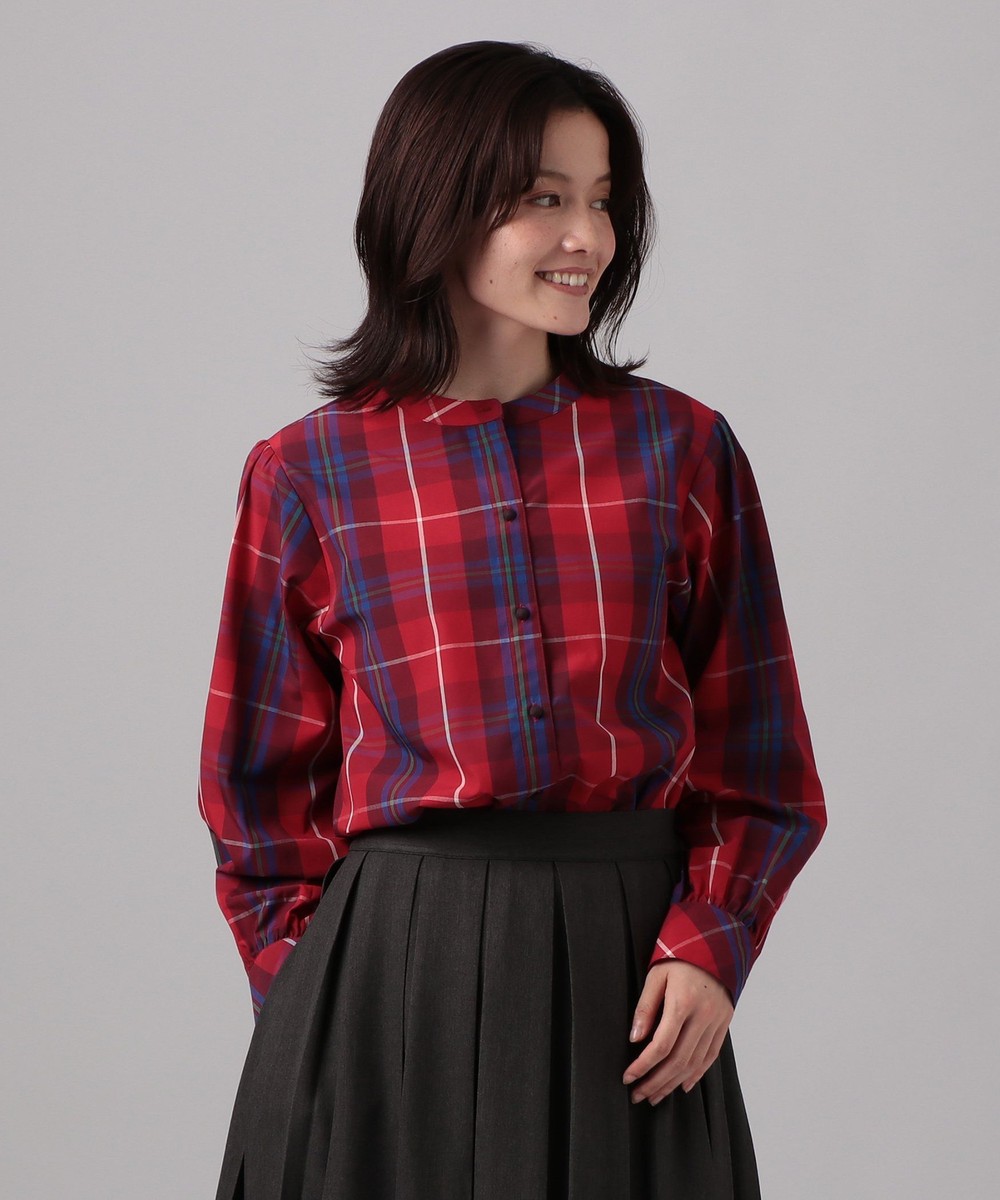シャツ・ブラウス タータンチェック柄パフ袖ブラウス/Afternoon Tea Original Tartans
