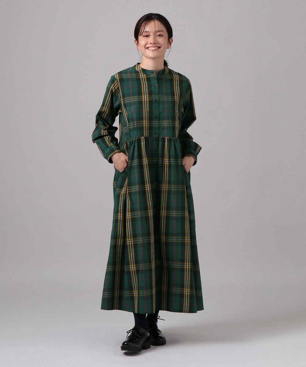 スコットランドチェック　ワンピース ichi Antiquite's】TARTAN CHECK DRESS | 秋冬に映えるタータン