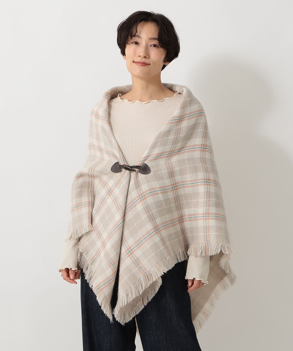 【スリープ】Mireille et Janine ヒョウ柄ファーポンチョ ファーポンチョ おしゃれ mmfpch927b[品番：BCYW0024723