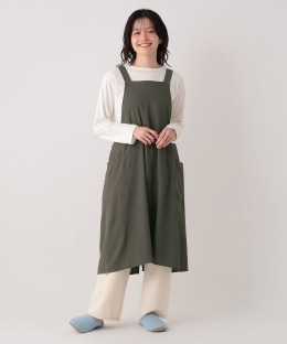 3秒で着られる簡単エプロン/ギャザー