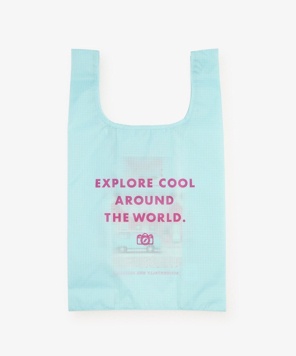 ポケッタブルショッピングバッグM/バン/Accidentally Wes Anderson