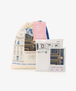 巾着ポーチ入りドリップコーヒー&ステッカー/Accidentally Wes Anderson