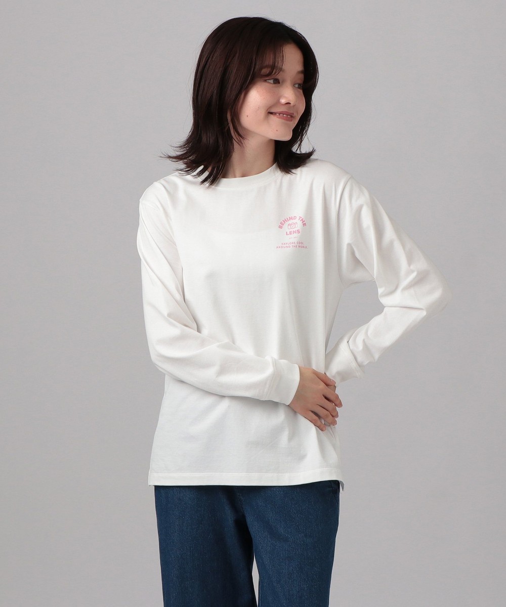 Tシャツ・カットソー プリントロングTシャツ/煙突/Accidentally Wes Anderson
