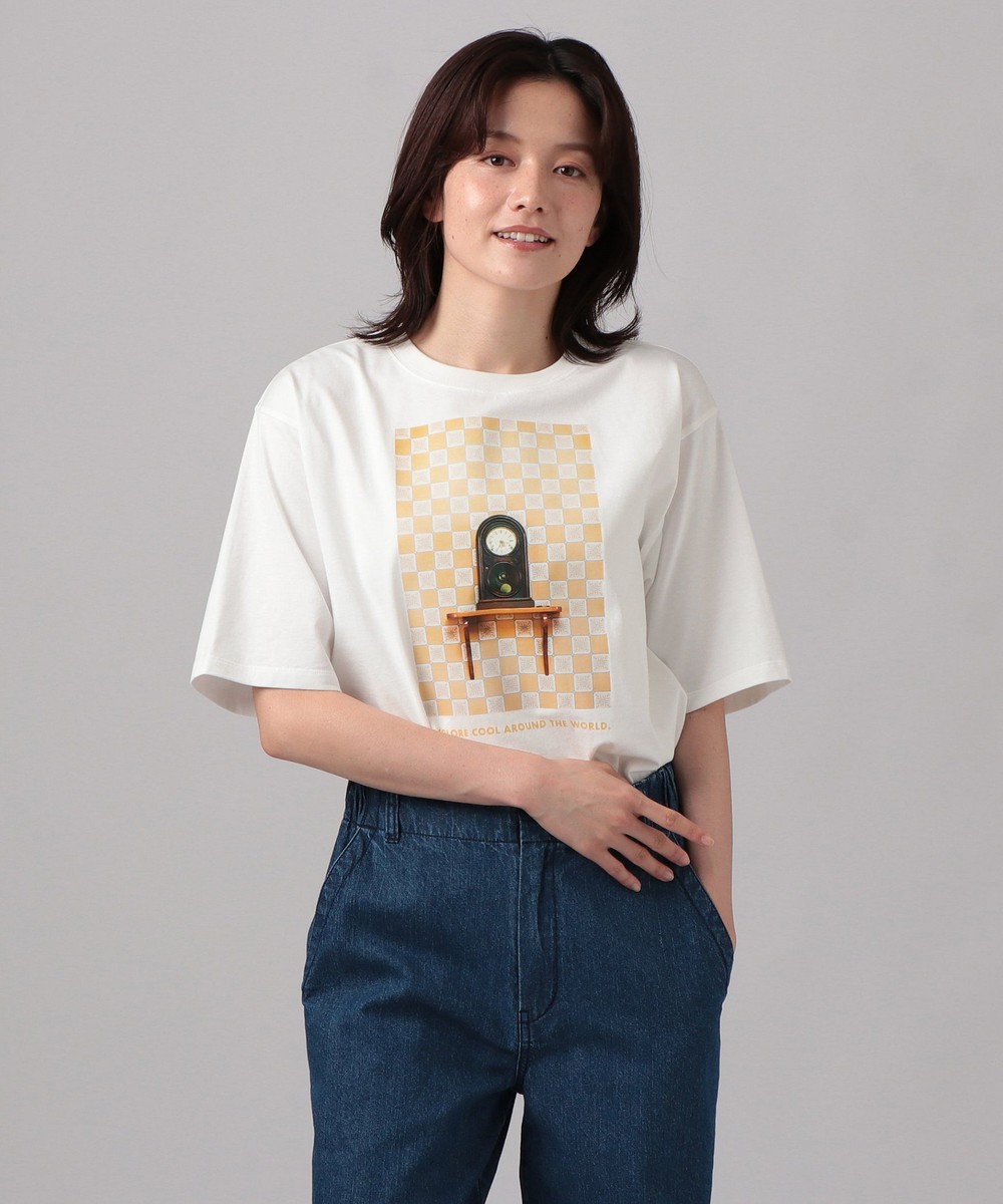 Tシャツ・カットソー プリントTシャツ/時計/Accidentally Wes Anderson