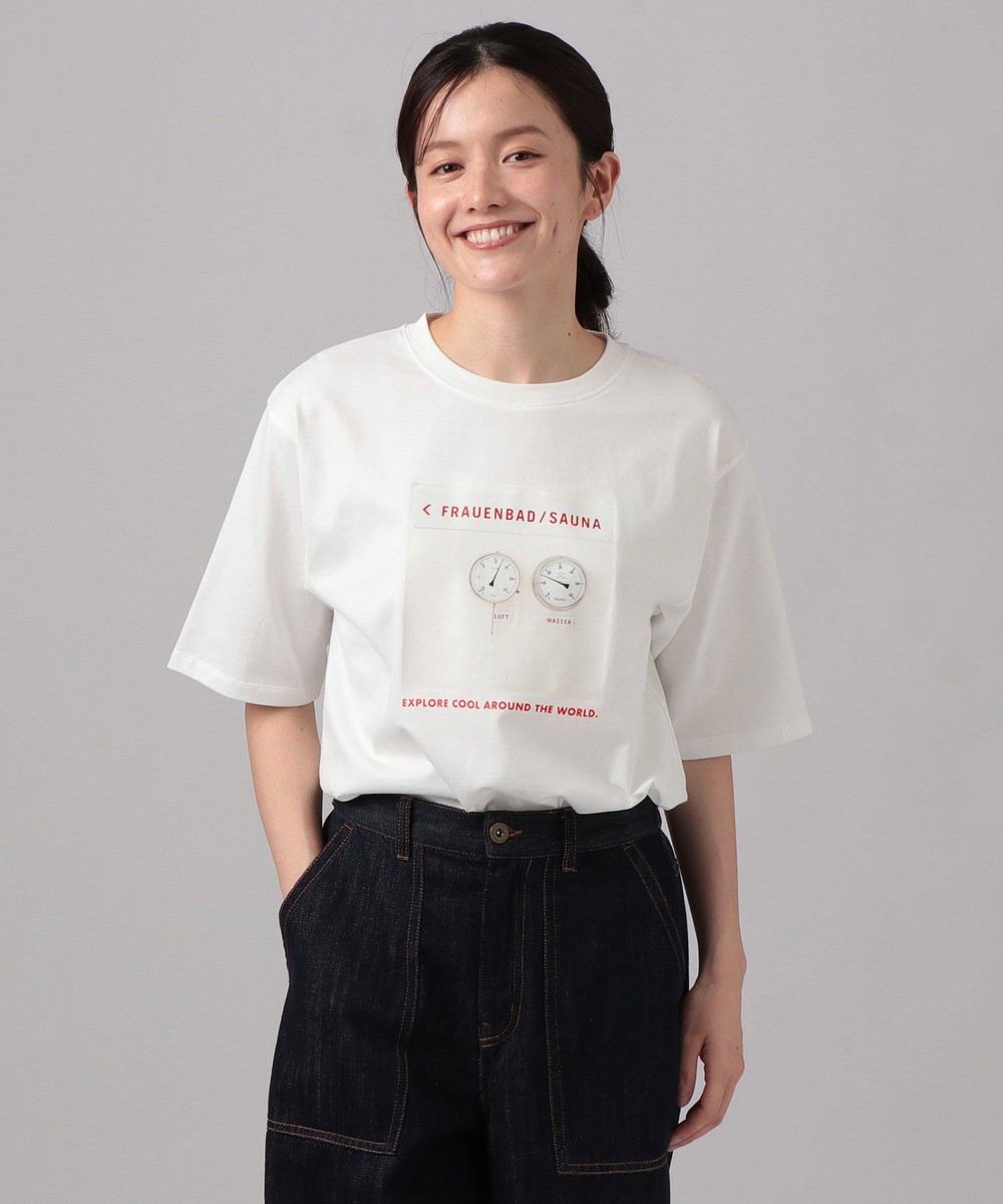 Tシャツ・カットソー プリントTシャツ/サウナ/Accidentally Wes Anderson