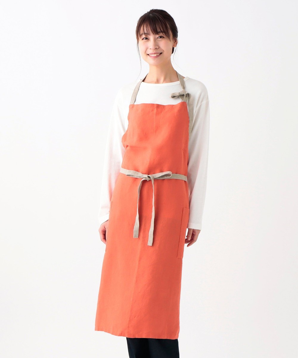 エプロン リネンエプロン