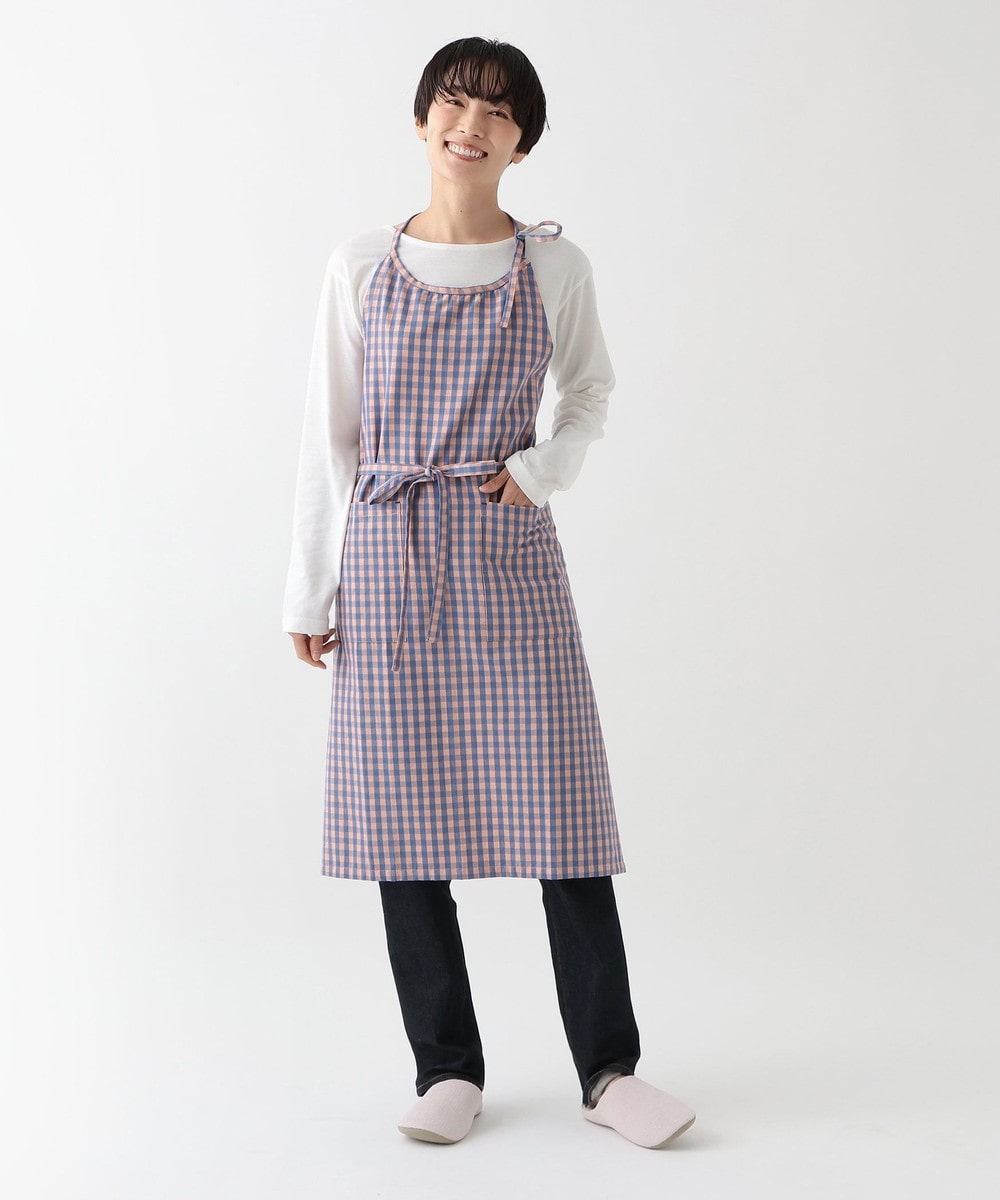 【入手困難】ヴィンテージ ピンクチェックエプロン 新品 ワコール】エプロン（ピンク） HI500-3 - worclo わーくろ