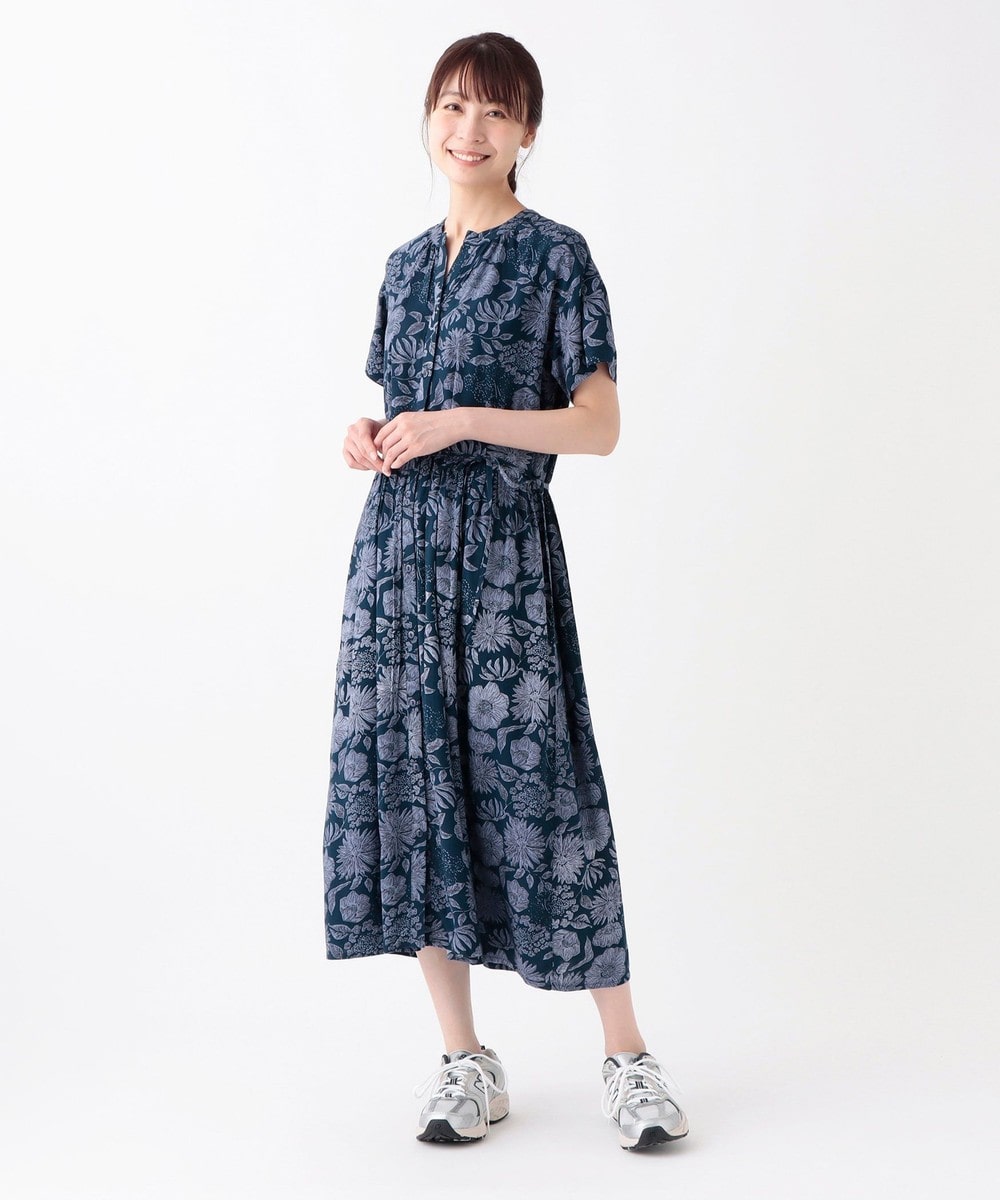 アフタヌーンティーリビング 花柄ロングスリーブワンピース アフタヌーンティーリビング 花柄ロングスリーブワンピース