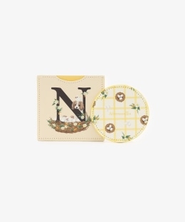 イニシャルケース付きミラー