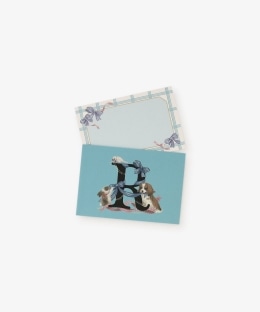 イニシャルミニメッセージカード