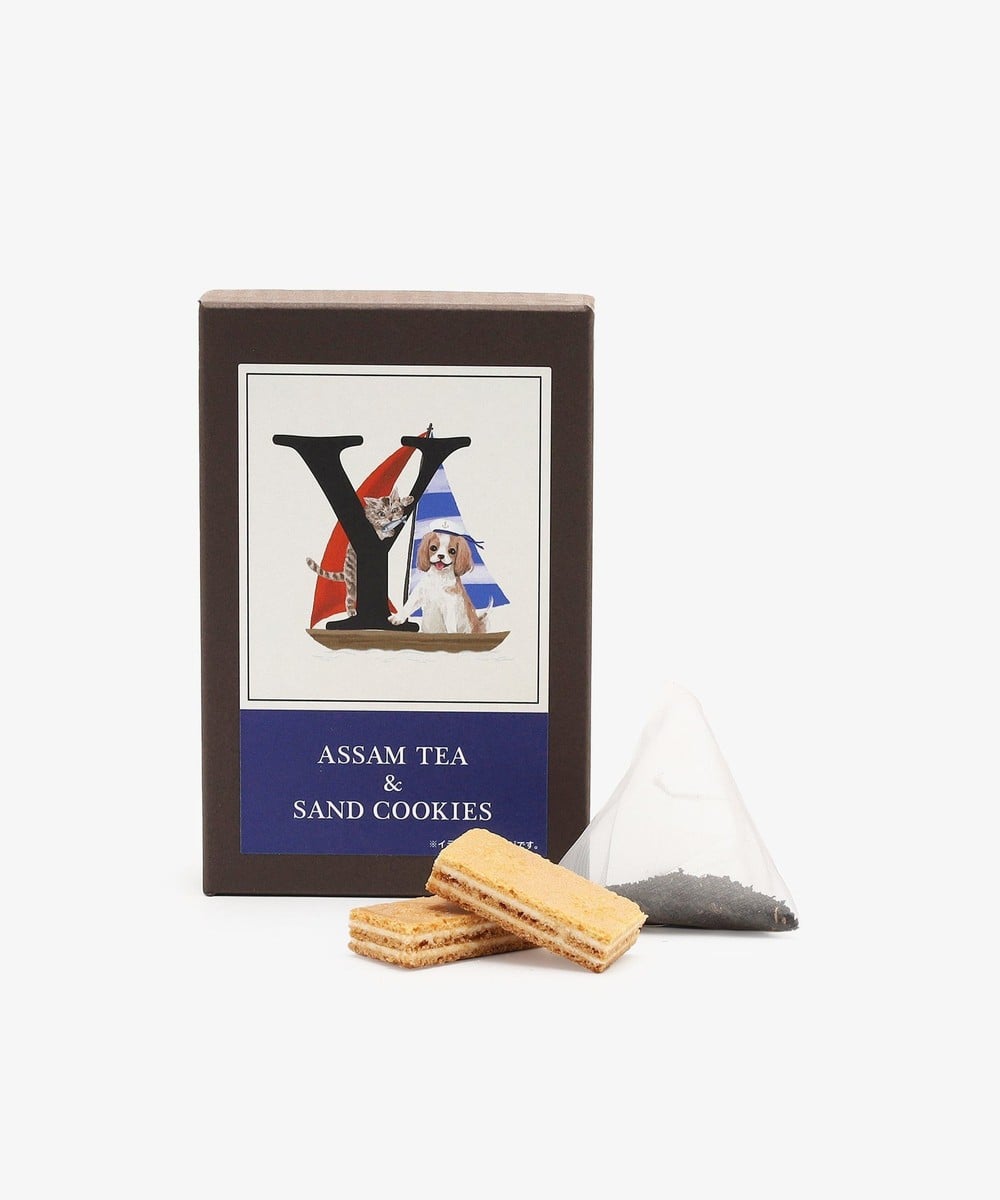 お菓子・食品 イニシャルアッサムティー&サンドクッキーセット
