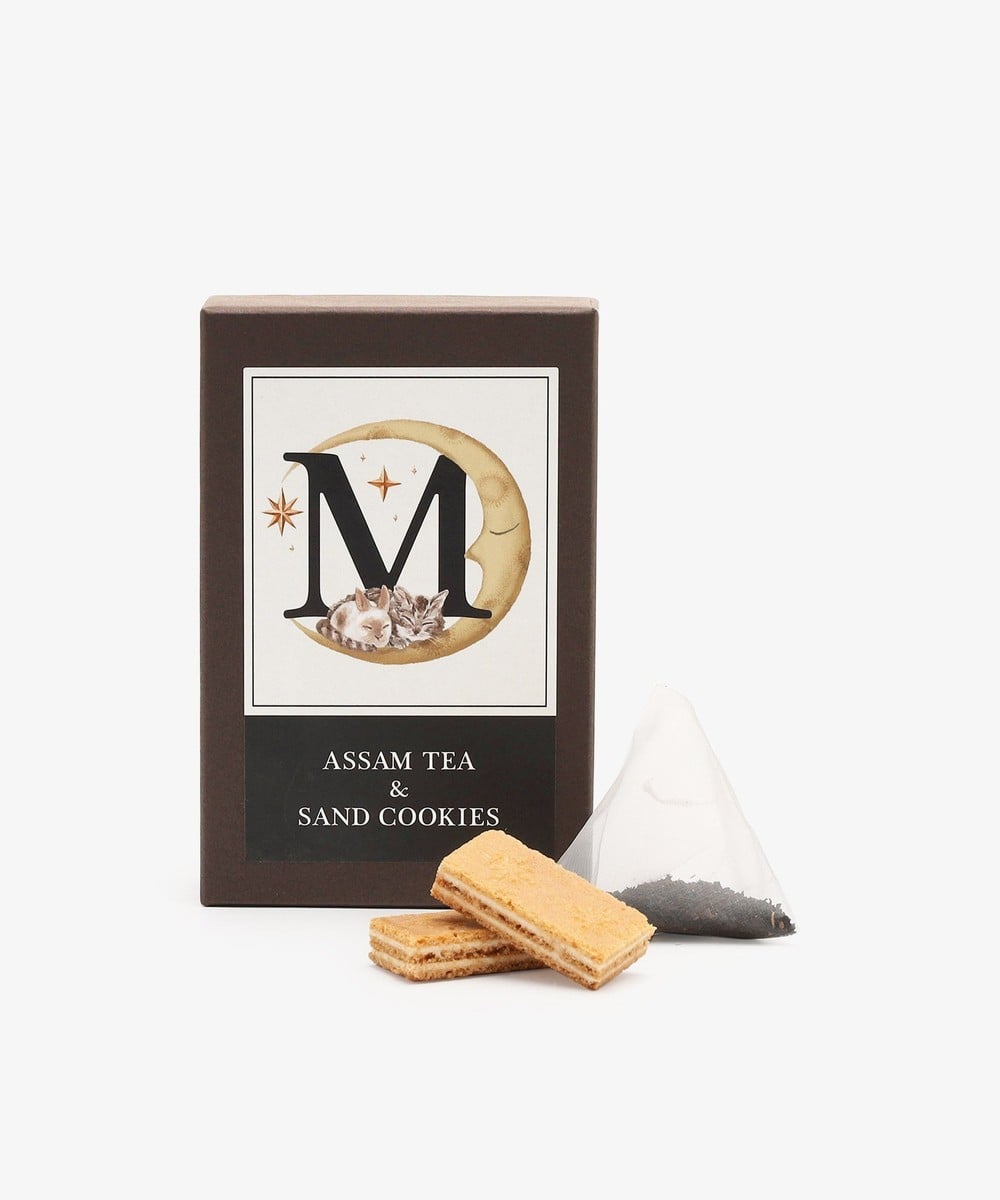 お菓子・食品 イニシャルアッサムティー&サンドクッキーセット
