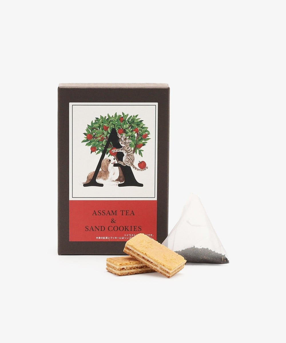お菓子・食品 イニシャルアッサムティー&サンドクッキーセット