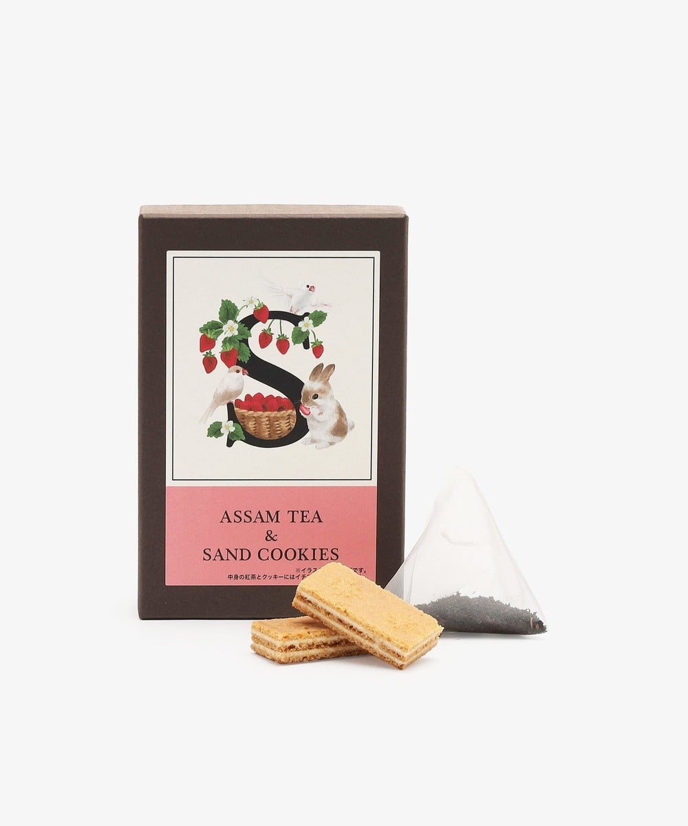 お菓子・食品 イニシャルアッサムティー&サンドクッキーセット