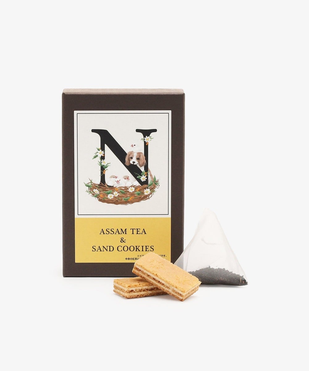 お菓子・食品 イニシャルアッサムティー&サンドクッキーセット