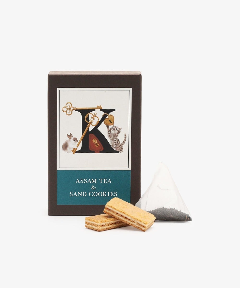 お菓子・食品 イニシャルアッサムティー&サンドクッキーセット