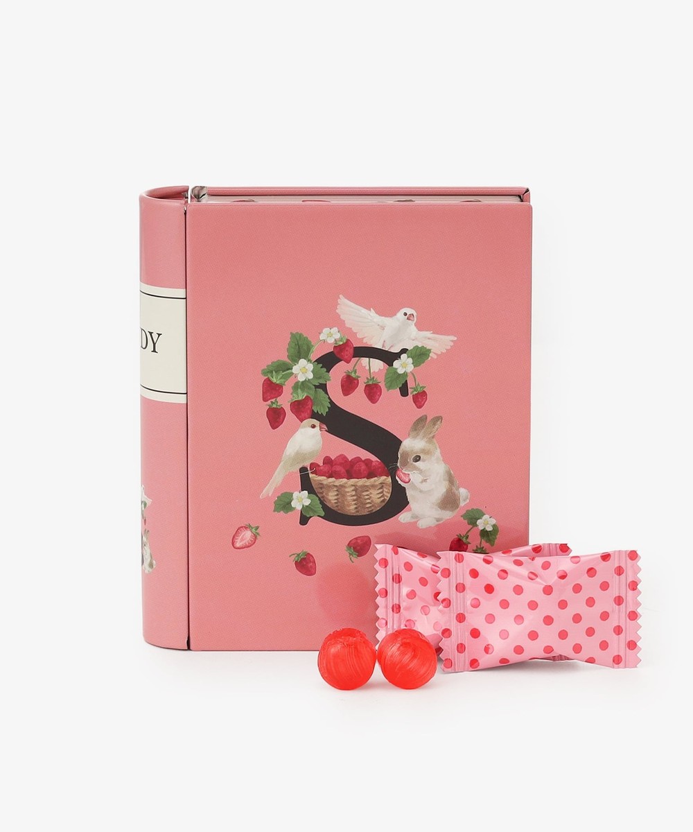 お菓子・食品 ブック型ミニキャンディー缶 S/イニシャル