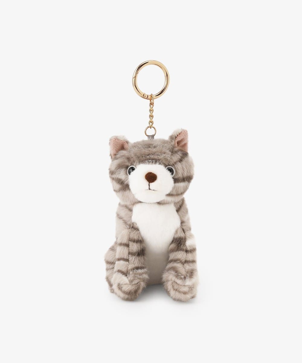 ファッション小物 ぬいぐるみチャーム ネコ/イニシャル