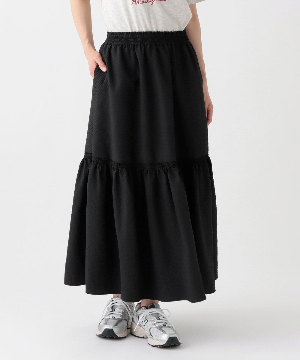 パンツ・スカート シャーリング切替スカート