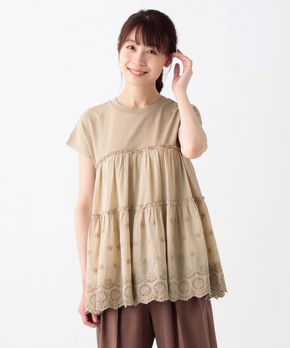 Tシャツ・カットソー ピグメントティアードプルオーバー