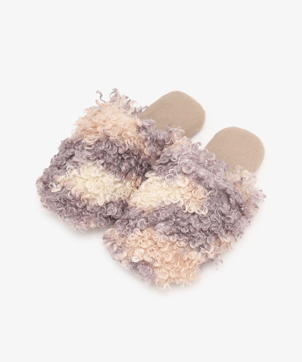 ルームシューズ・スリッパ ミックスボアルームシューズ