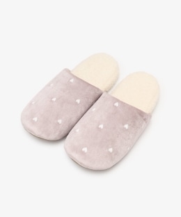 ハート刺繍ルームシューズ