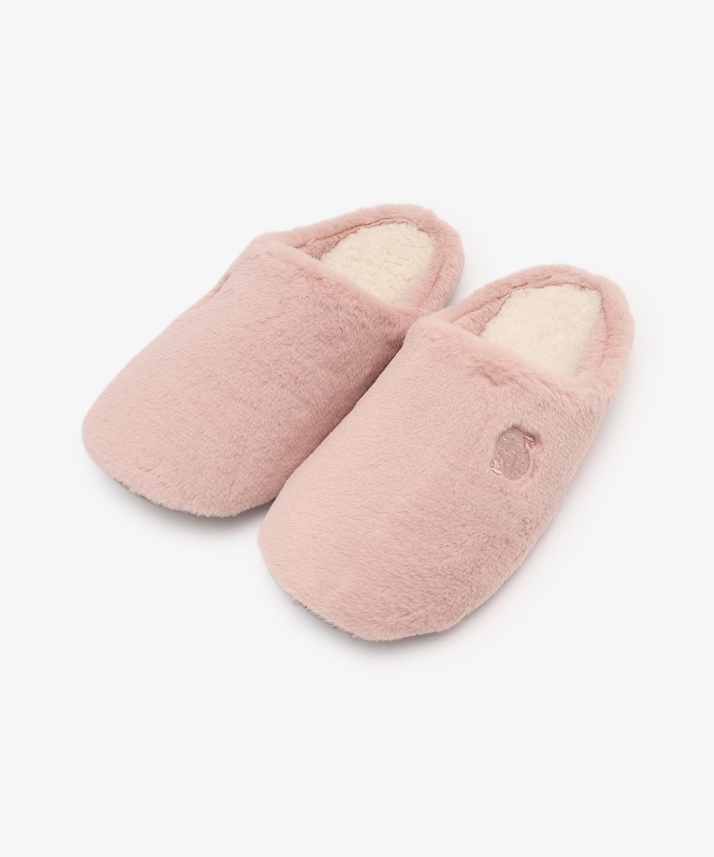 ルームシューズ・スリッパ エコファーチャールストン型ルームシューズ